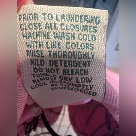 Vintage LL Bean Pretty in Pink button Up Jean Jacket size Small - Picture 12 of 16